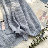 Cardigans femininos soltos de proteção solar, suéter de malha, outwear aconchegante, todos os fósforos, monocromático, Sweet Ulzzang, moda feminina, primavera