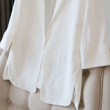 Blazers chiffon finos para mulheres, blazers chiques e light-up, estilo streetwear, chique, simples, aconchegante, verão