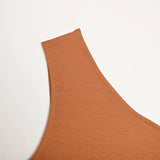 Mulheres esportes tank tops sexy colheita topos colete casual feminino um ombro roupas de verão topos fitness elástico