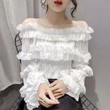 Camisas e blusas de chiffon para mulheres estilo coreano túnica 2025 moda streetwear fino elegante bonito promoção venda de mulher topo colheita