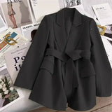 Blazer Feminino Primavera Outono Novo em Moda para Escritório, Blazers Soltos para Mulheres, Casacos e Jaquetas Femininas