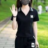 Conjunto de roupas esportivas casuais para verão feminino, calças largas, celebridade da moda na internet, moda nova, 2 peças