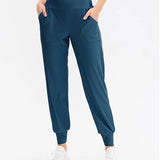 Calças Jogger Femininas Soltas de Secagem Rápida para Yoga com Bolso, Calças Casuais para Corrida e Treino Fitness
