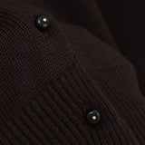Cardigans para mulheres camisola marrom elegante outerwears malha cardigan aconchegante blusas mulher colete malhas femmes y2k topo colheita