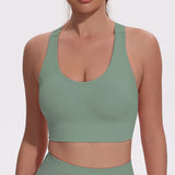 Sutiãs Esportivos Femininos com Recortes, Respiráveis, Sem Costura, Elásticos, com Costas Bonitas, Sutiã de Yoga com Copas Removíveis, Roupa Esportiva para Academia