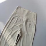 Leggings de yoga de alta qualidade calças de yoga finas cintura alta calças de perna larga bottoms respirável ginásio casual esportes sino leggings feminino