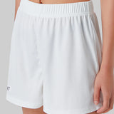 Shorts casuais com cintura elástica para mulheres, confortável, respirável, cor sólida, esportes, calças de cinco quartos, verão, novo, 2022