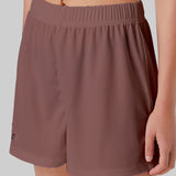 Shorts casuais com cintura elástica para mulheres, confortável, respirável, cor sólida, esportes, calças de cinco quartos, verão, novo, 2022