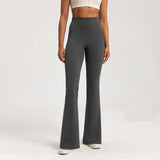 Leggings de yoga de alta qualidade calças de yoga finas cintura alta calças de perna larga bottoms respirável ginásio casual esportes sino leggings feminino