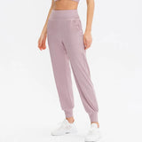 Calças Jogger Femininas Soltas de Secagem Rápida para Yoga com Bolso, Calças Casuais para Corrida e Treino Fitness