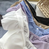 Top curto com babados para as mulheres, sexy, elegante, simples, streetwear, vintage, férias de verão, casual, jovem, estética, todos os jogos, ulzzang, novo
