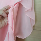Blusas de chiffon femininas casuais manga curta batwing o pescoço moda coreana viajando elegante senhoras respirável macio elegante verão