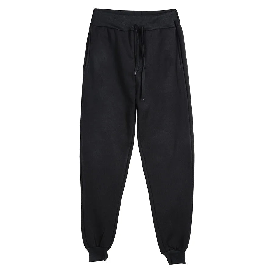 Novos joggers sweatpants homens e mulheres cintura elástica perder calças casuais branco bege rosa amarelo hip hop calças de suor dos homens