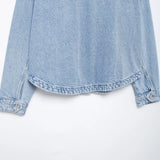Jaquetas jeans femininas verão 2024 elegantes e bonitos casacos femininos senhoras moda casacos urbanos y2k sólido senhora jaquetas