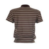 Camisetas Casuais com Estampa Listrada para Mulheres, Moda de Verão, Camiseta de Manga Curta com Gola, Look de Streetwear Feminino para Férias na Praia