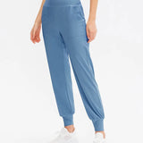 Calças Jogger Femininas Soltas de Secagem Rápida para Yoga com Bolso, Calças Casuais para Corrida e Treino Fitness