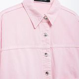 Jaquetas jeans femininas verão 2024 elegantes e bonitos casacos femininos senhoras moda casacos urbanos y2k sólido senhora jaquetas