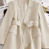 Blazer Feminino Primavera Outono Novo em Moda para Escritório, Blazers Soltos para Mulheres, Casacos e Jaquetas Femininas