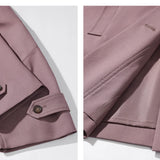 Trench coat de grandes dimensões feminino outono solto ajuste jaqueta cintura-empregando manga raglan outerwear casual casaco elegante roupa diária