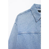 Jaquetas jeans femininas verão 2024 elegantes e bonitos casacos femininos senhoras moda casacos urbanos y2k sólido senhora jaquetas