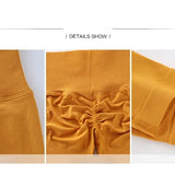 Cintura alta sólida leggings mulheres sem costura magro collants de fitness yoga leggings elásticos push up bunda malha moda ginásio calças de treino