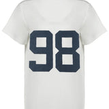 Camisetas de grandes dimensões para mulheres streetwear manga curta y2k topo tshirt personagem impressão grunge roupas ropa de mujer