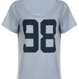 Camisetas de grandes dimensões para mulheres streetwear manga curta y2k topo tshirt personagem impressão grunge roupas ropa de mujer