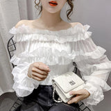 Camisas e blusas de chiffon para mulheres estilo coreano túnica 2025 moda streetwear fino elegante bonito promoção venda de mulher topo colheita