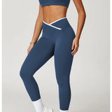 Conjunto de yoga 2 peças roupas de treino feminino agasalho roupas de ginástica cintura alta bell-bottoms sexy fitness bta terno esportivo