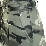 Calças de carga para mulheres camuflagem impressão cordão bolso design calça 2024 primavera casual cintura alta diário algemado calças compridas