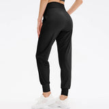 Calças Jogger Femininas Soltas de Secagem Rápida para Yoga com Bolso, Calças Casuais para Corrida e Treino Fitness