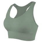 Sutiãs Esportivos Femininos com Recortes, Respiráveis, Sem Costura, Elásticos, com Costas Bonitas, Sutiã de Yoga com Copas Removíveis, Roupa Esportiva para Academia