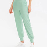 Calças Jogger Femininas Soltas de Secagem Rápida para Yoga com Bolso, Calças Casuais para Corrida e Treino Fitness