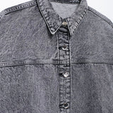 Jaquetas jeans femininas verão 2024 elegantes e bonitos casacos femininos senhoras moda casacos urbanos y2k sólido senhora jaquetas