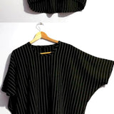 Camisetas Oversized para Mulheres e Homens com Design Inspirado em Manga Batball, Top Listrado, Tendência de Verão, Ajuste Solto, Camiseta Fina Personalizada