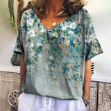 Camiseta feminina de grandes dimensões verão moda desenhada impressa casual manga curta pulôver confortável plus size camiseta roupa da moda