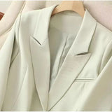 Casual manga longa blazer calça define ternos para mulher 2025 moda 2 peças conjunto para mulheres casacos jaquetas