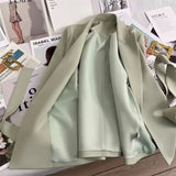 Blazer Feminino Primavera Outono Novo em Moda para Escritório, Blazers Soltos para Mulheres, Casacos e Jaquetas Femininas