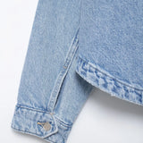 Jaquetas jeans femininas verão 2024 elegantes e bonitos casacos femininos senhoras moda casacos urbanos y2k sólido senhora jaquetas