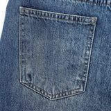 Hh feminino elegante moda reta jeans vintage casual cintura alta perna larga calças jeans y2k high street senhora calças jeans azuis