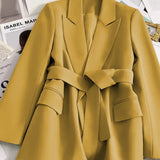 Blazer Feminino Primavera Outono Novo em Moda para Escritório, Blazers Soltos para Mulheres, Casacos e Jaquetas Femininas