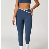 Conjunto de yoga 2 peças roupas de treino feminino agasalho roupas de ginástica cintura alta bell-bottoms sexy fitness bta terno esportivo