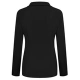 Blazer feminino 2024 formal blazer feminino conjunto de trabalho de escritório bolso jaqueta casaco solto roupas femininas