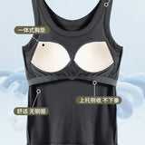 Tops de malha com nervuras pescoço verão camisas básicas branco preto casual esporte colete fora do ombro regata feminina com almofada no peito