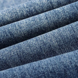 Hh feminino elegante moda reta jeans vintage casual cintura alta perna larga calças jeans y2k high street senhora calças jeans azuis
