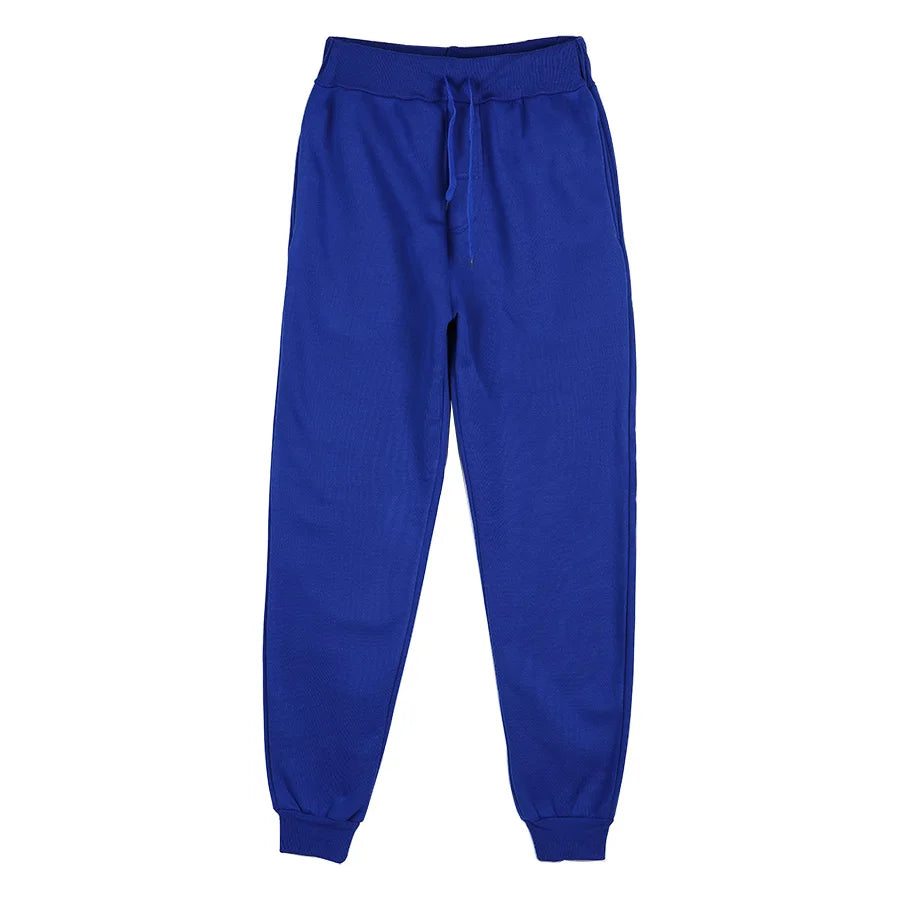 Novos joggers sweatpants homens e mulheres cintura elástica perder calças casuais branco bege rosa amarelo hip hop calças de suor dos homens