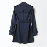 Trench coat para mulheres duplo breasted britânico trench coats e jaquetas feminino 2024 roupas de inverno feminino gravata cintura casaco longo feminino