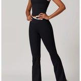 Conjunto de yoga 2 peças roupas de treino de fitness roupas esportivas ginásio treino cintura alta leggings sutiã esportivo atlético wear roupas femininas