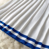 Conjuntos de Malha da Moda em 2 Peças para Mulheres, Roupas de Verão 2026, Top com Gola Polo e Saia Mini, Conjuntos Casuais de Vestido Tricotado