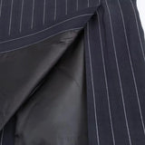 Bsay blazers para mulheres moda outono inverno solto listras finas manga longa ternos trespassado jaqueta chique feminino terno casaco